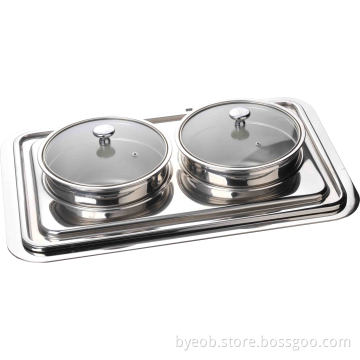 Inbyggd soppa Tong Chafing Dish för buffé